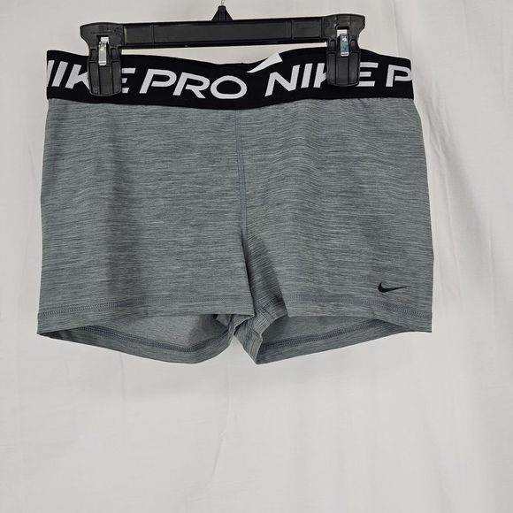 Nike Pro Gray Athletic Shorts - Picture 1 of 5